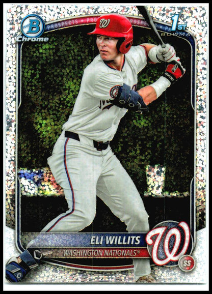 2025 Bowman Draft Chrome Speckle #BDC-1 Eli Willits Washington Nationals