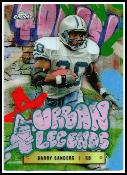 2024 Topps Chrome Urban Legends #UL-3 Barry Sanders Detroit Lions