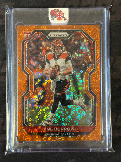 2020 Panini Prizm Prizm Disco #307 Joe Burrow RC Cincinnati Bengals