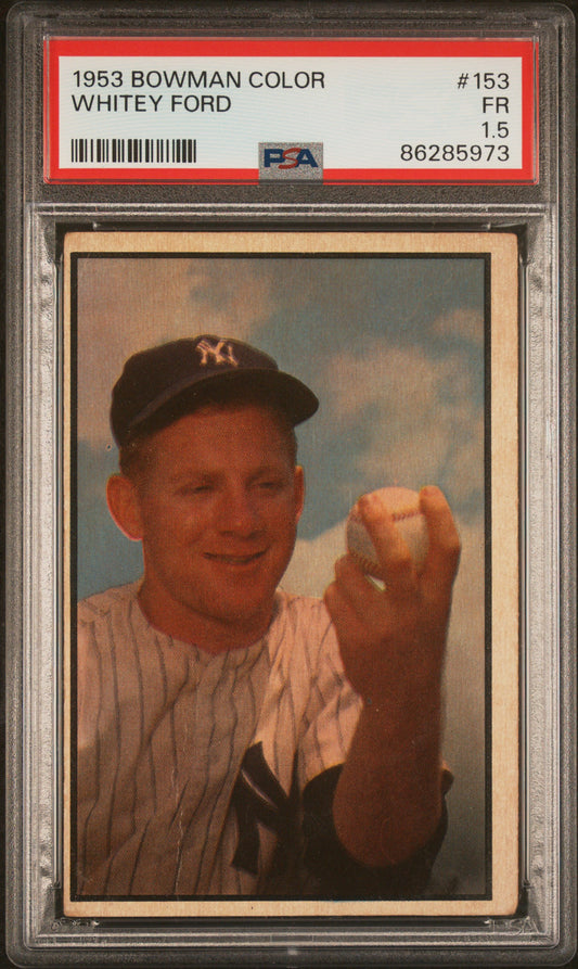 1953 Bowman Color #153 Whitey Ford PSA 1.5