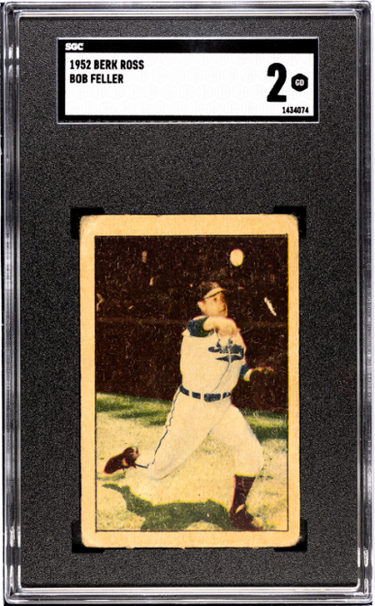 1952 Berk Ross # Bob Feller SGC 2