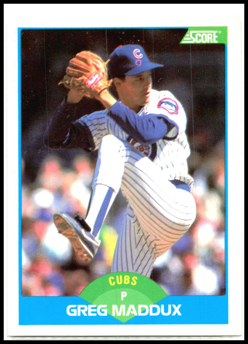 1989 Score #119 Greg Maddux Chicago Cubs