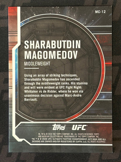 2026 Topps Knockout UFC Museum Collection #MC-12 Sharabutdin Magomedov