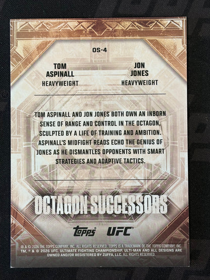 2026 Topps Knockout UFC Octagon Successors #OS-4 Jon Jones / Tom Aspinall