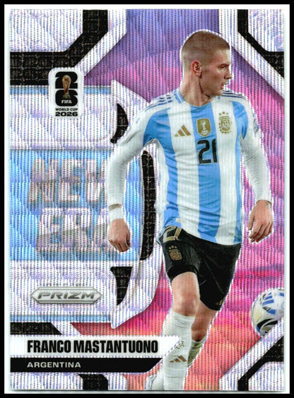 2026 Panini Prizm FIFA World Cup New Era Wave Prizms #24 Franco Mastantuono RC