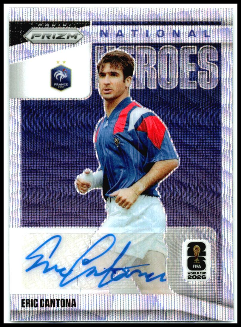 2026 Panini Prizm FIFA World Cup National Heroes Wave Auto #NH-EC Eric Cantona