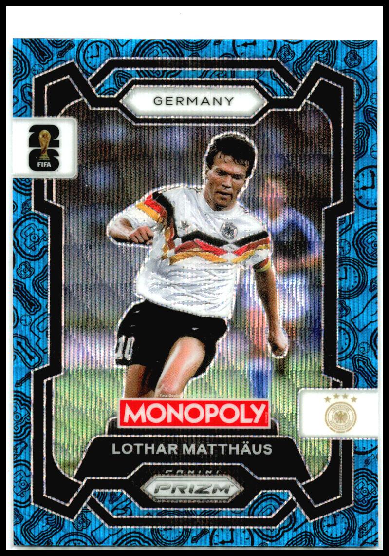 2026 Panini Prizm Monopoly FIFA World Cup Blue Wave #64 Lothar Matthaus