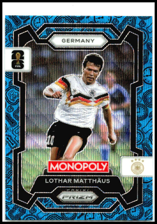 2026 Panini Prizm Monopoly FIFA World Cup Blue Wave #64 Lothar Matthaus