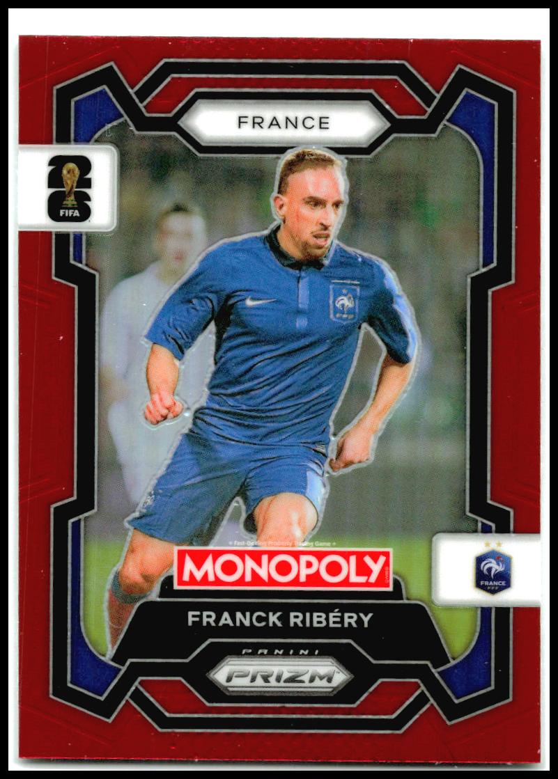 2026 Panini Prizm Monopoly FIFA World Cup Red Prizms #8 Franck Ribery France