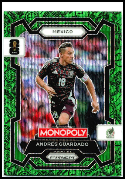 2026 Panini Prizm Monopoly FIFA World Cup Green Wave Prizms #55 Andrés Guardado