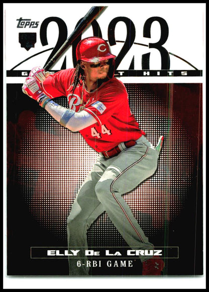 2024 Topps 2023 Greatest Hits Blue #23GH-25 Elly De La Cruz Cincinnati Reds