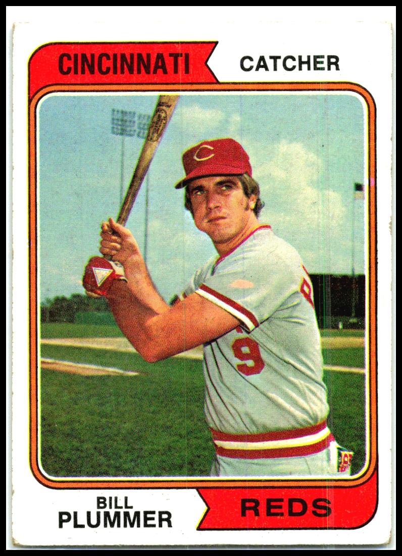 1974 Topps #524 Bill Plummer Cincinnati Reds