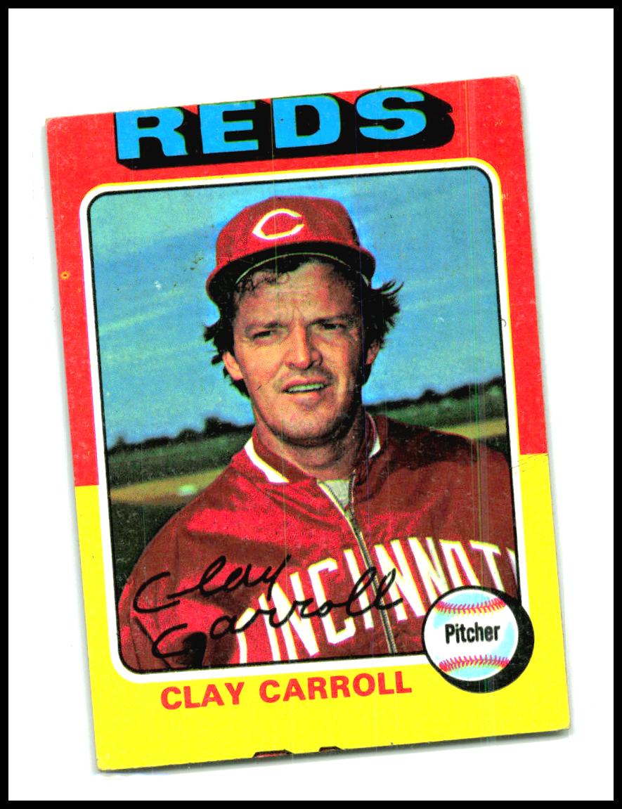 1975 Topps #345 Clay Carroll Cincinnati Reds