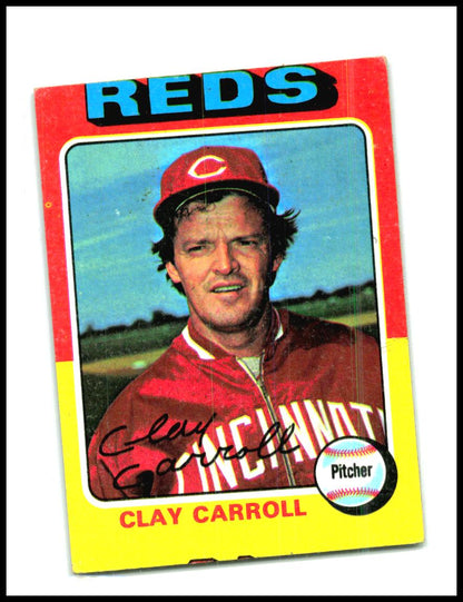 1975 Topps #345 Clay Carroll Cincinnati Reds
