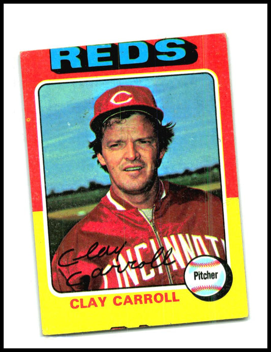 1975 Topps #345 Clay Carroll Cincinnati Reds
