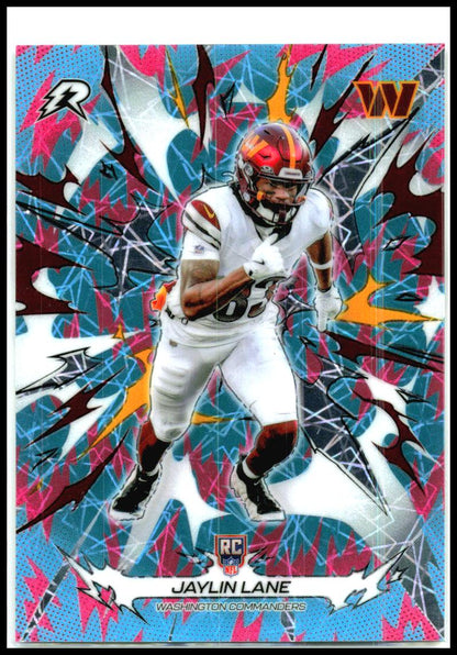 2025 Topps Resurgence Sky Blue & Pink Shock #200 Jaylin Lane RC Washington