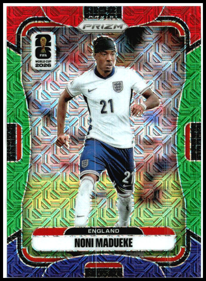 2026 Panini Prizm FIFA World Cup Red Green Purple Mojo #115 Noni Madueke England
