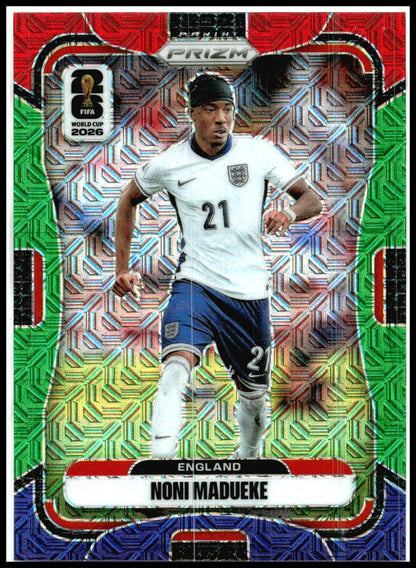 2026 Panini Prizm FIFA World Cup Red Green Purple Mojo #115 Noni Madueke England