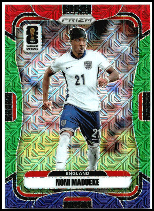 2026 Panini Prizm FIFA World Cup Red Green Purple Mojo #115 Noni Madueke England