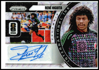 2026 Panini Prizm FIFA World Cup International Ink Wave #II-RH Rene Higuita AU