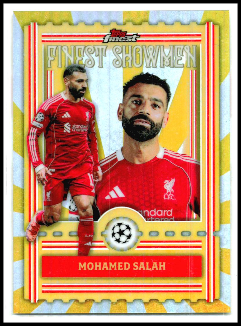2025-26 Finest UEFA Club Competitions Finest Showmen #FS-9 Mohamed Salah
