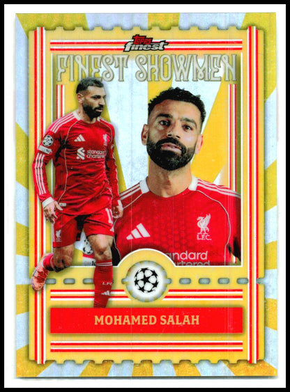 2025-26 Finest UEFA Club Competitions Finest Showmen #FS-9 Mohamed Salah