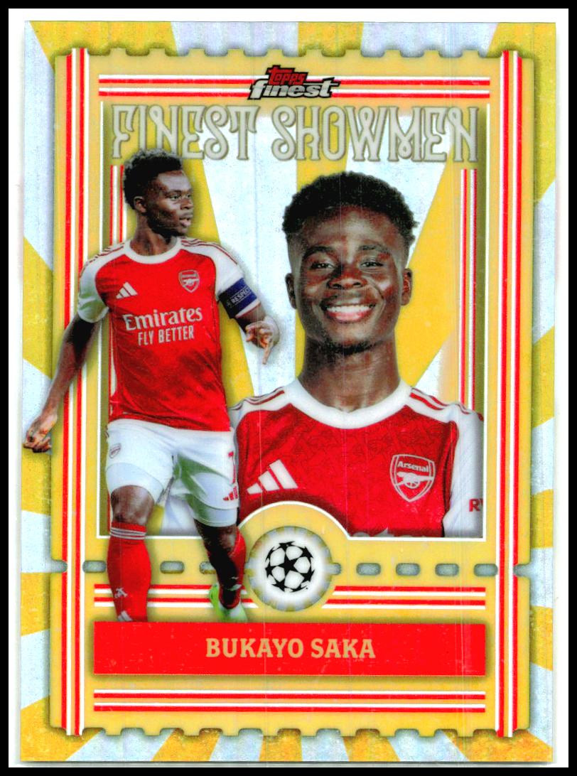 2025-26 Finest UEFA Club Competitions Finest Showmen #FS-8 Bukayo Saka