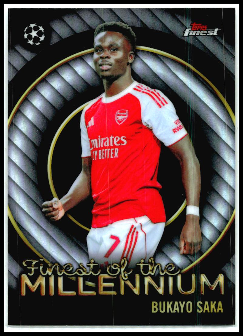 2025-26 Finest UEFA Club Competitions Finest of the Millennium #FM-2 Bukayo Saka