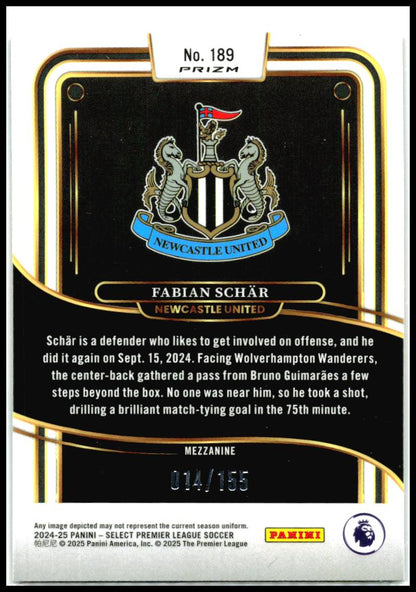 2024-25 Panini Select Premier League Orange Ice #189 Fabian Schar