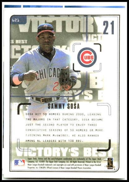1999 Topps Record Numbers #RN5 Sammy Sosa Chicago Cubs