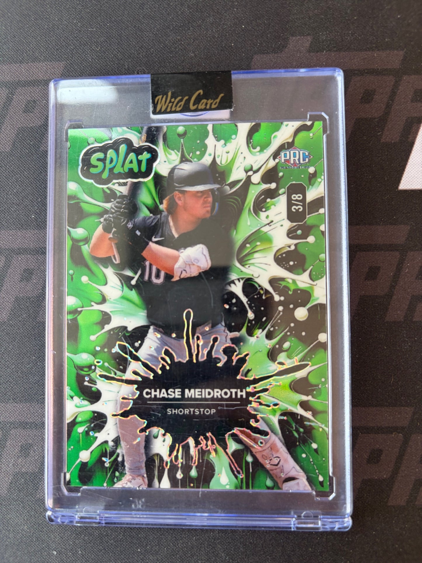 2024 Wild Card Splat - Lava Green #SBGRE01-CM Chase Meidroth #/8