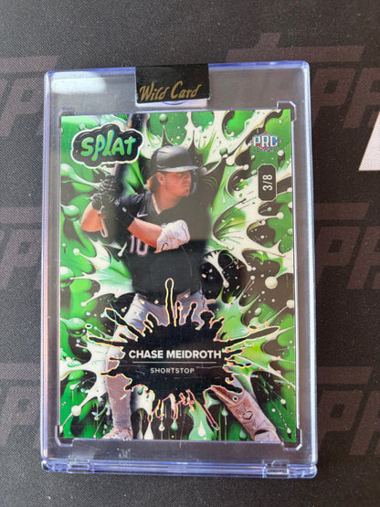 2024 Wild Card Splat - Lava Green #SBGRE01-CM Chase Meidroth #/8
