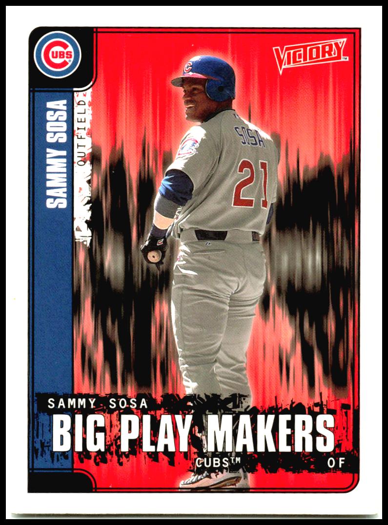2001 Upper Deck Victory #597 Sammy Sosa Chicago Cubs