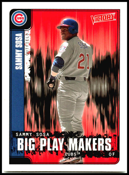 2001 Upper Deck Victory #597 Sammy Sosa Chicago Cubs