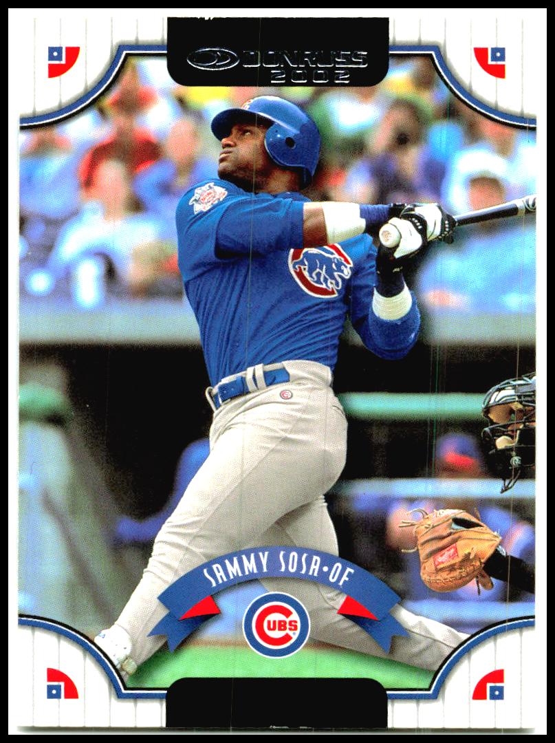 2002 Donruss #17 Sammy Sosa Chicago Cubs