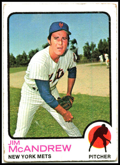 1973 Topps #436 Jim McAndrew New York Mets