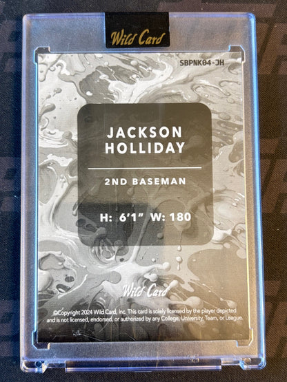 2024 Wild Card Splat - Rainbow Pink #SBPNK04-JH Jackson Holliday #/2