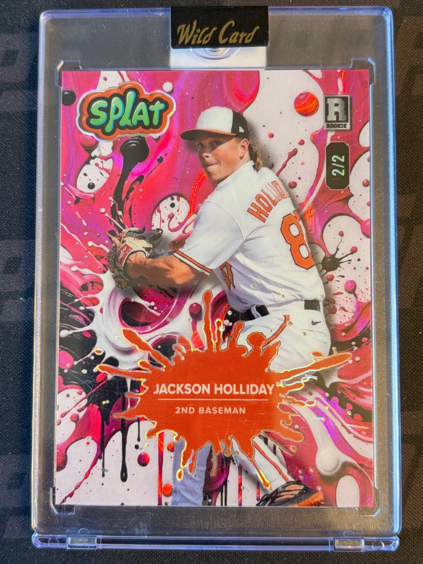 2024 Wild Card Splat - Rainbow Pink #SBPNK04-JH Jackson Holliday #/2
