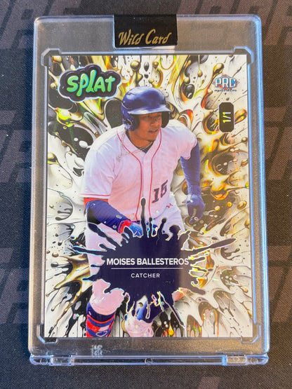 2024 Wild Card Splat - Kaleidoscope Gold #SBGOL05-MB Moises Ballesteros #/1