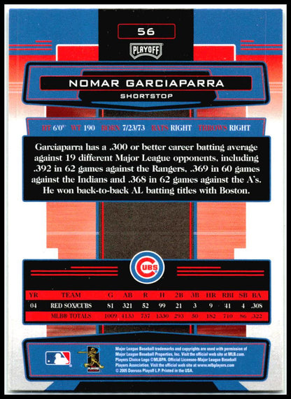 2005 Playoff Absolute Memorabilia #56 Nomar Garciaparra Chicago Cubs