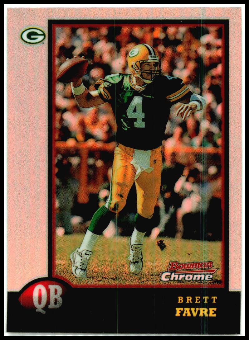 1998 Bowman Chrome Preview Refractors #BCP6 Brett Favre Green Bay Packers