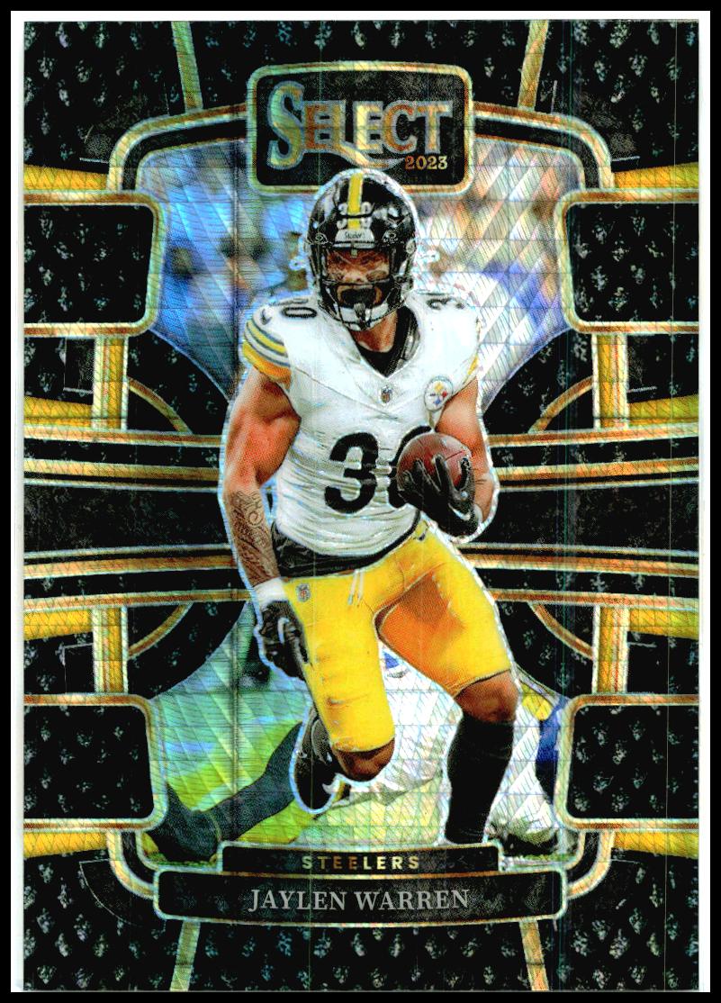 2023 Panini Select Dragon Scale Black Prizms 1/1 #82 Jaylen Warren Steelers