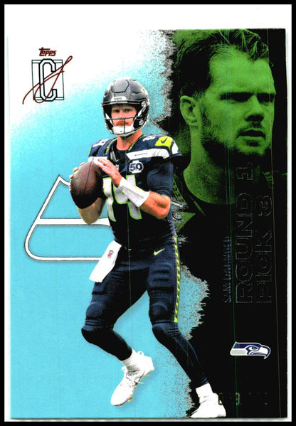 2025 Topps Signature Class Teal #47 Sam Darnold #/225 Seattle Seahawks