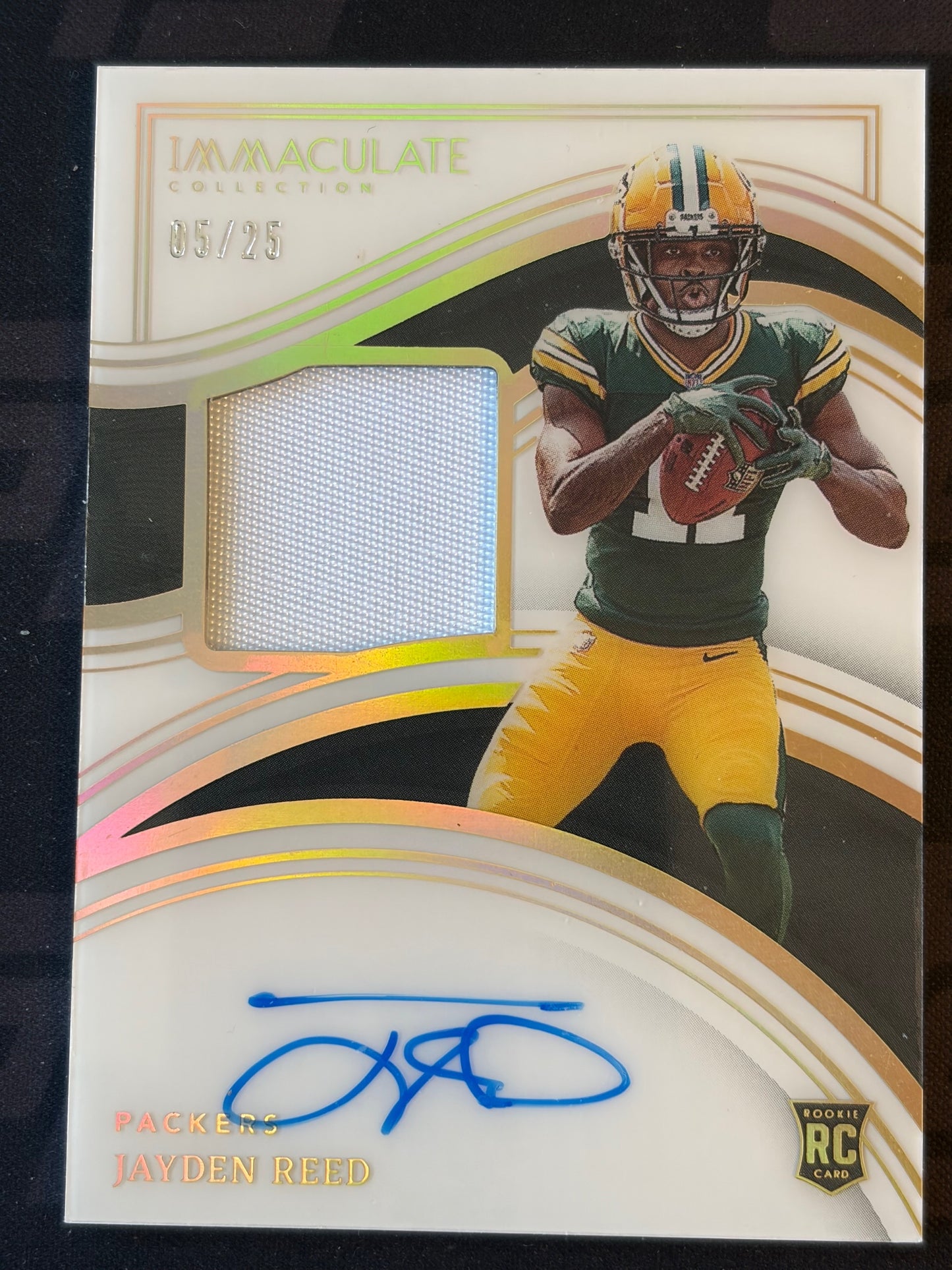 2023 Panini Immaculate Collection Gold #118 Jayden Reed RC Packers