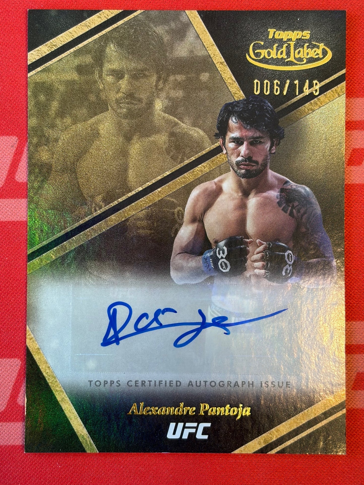 2024 Topps Gold Label UFC Auric Autographs #AUA-APA Alexandre Pantoja AU #/149
