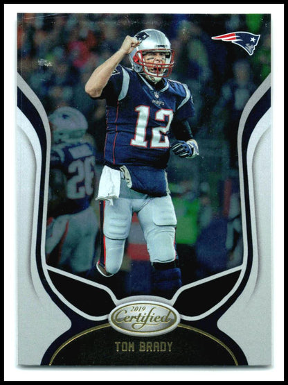 2019 Panini Certified #1 Tom Brady New England Patriots