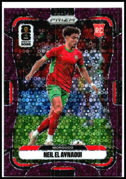 2026 Panini Prizm FIFA World Cup Purple Disco Prizms #300 Neil El Aynaoui