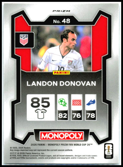 2026 Panini Prizm Monopoly FIFA World Cup Blue Tiger Stripe SSP #1 Lionel Messi