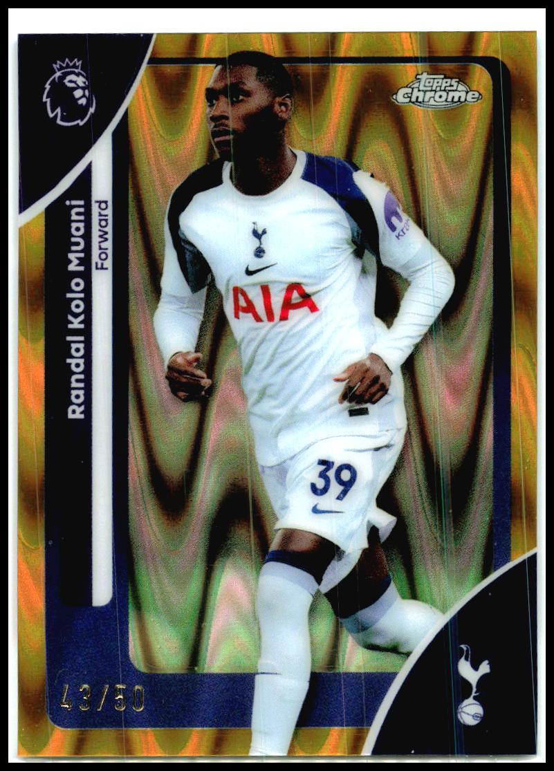 2025-26 Topps Chrome Premier League Gold Wave Refractor #172 Randal Kolo Muani