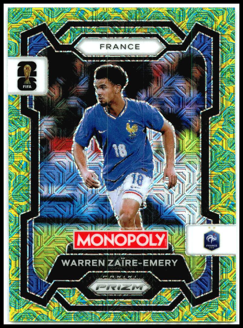 2026 Panini Prizm Monopoly FIFA World Cup Hat Trick Mojo #11 Warren Zaïre-Emery